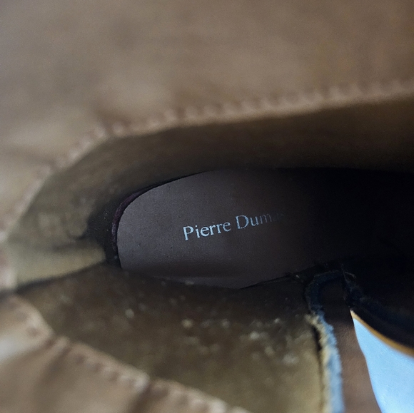 PIERRE DUMAS Beautiful Two Tone Brown Side Zip Boots - Picture 10 of 10